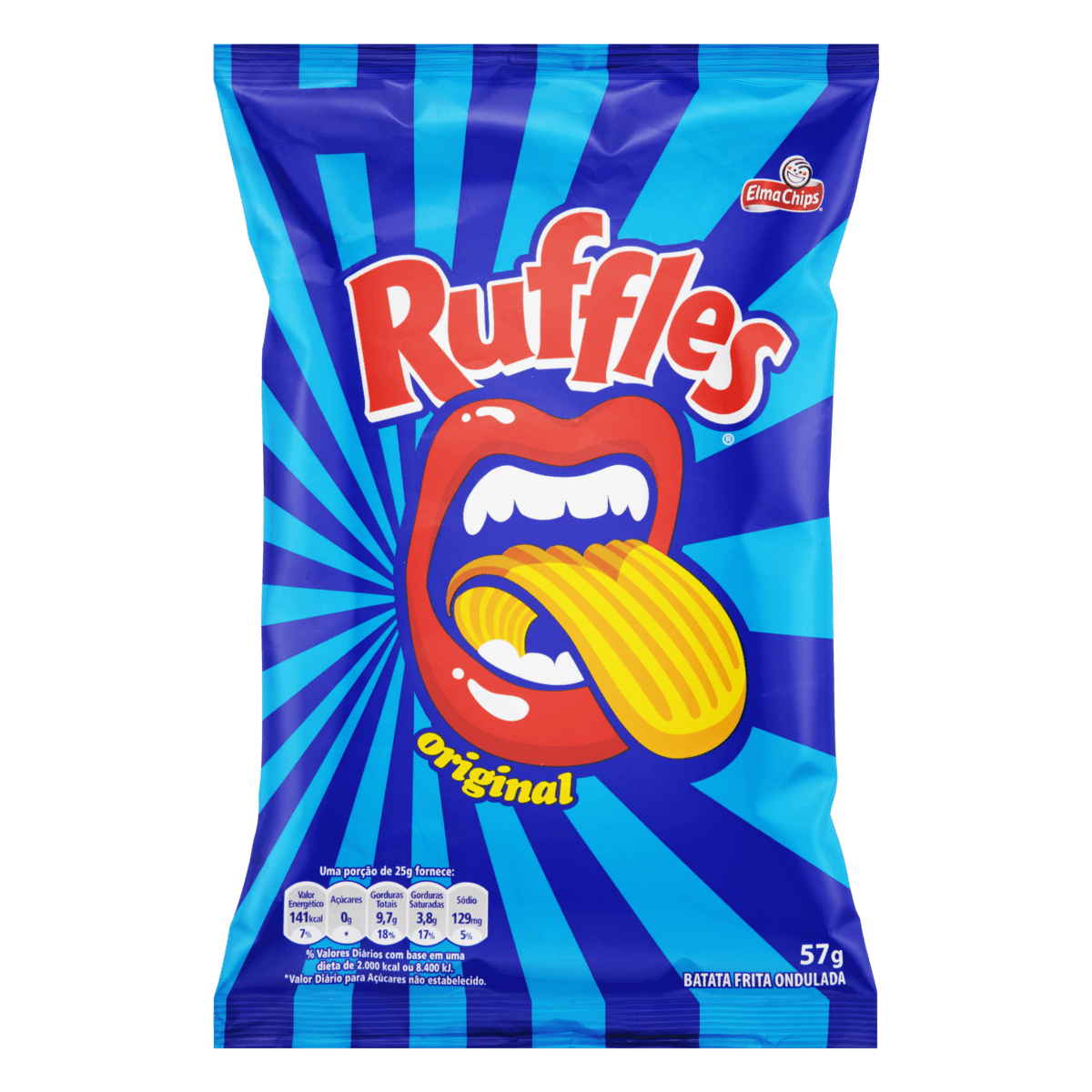 Batata Frita Ondulada Original Ruffles Pacote 57g