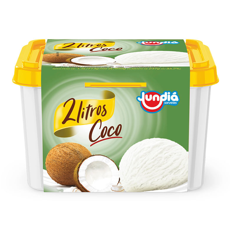 Sorvete de Coco Jundiá 2L | Boa Supermercados