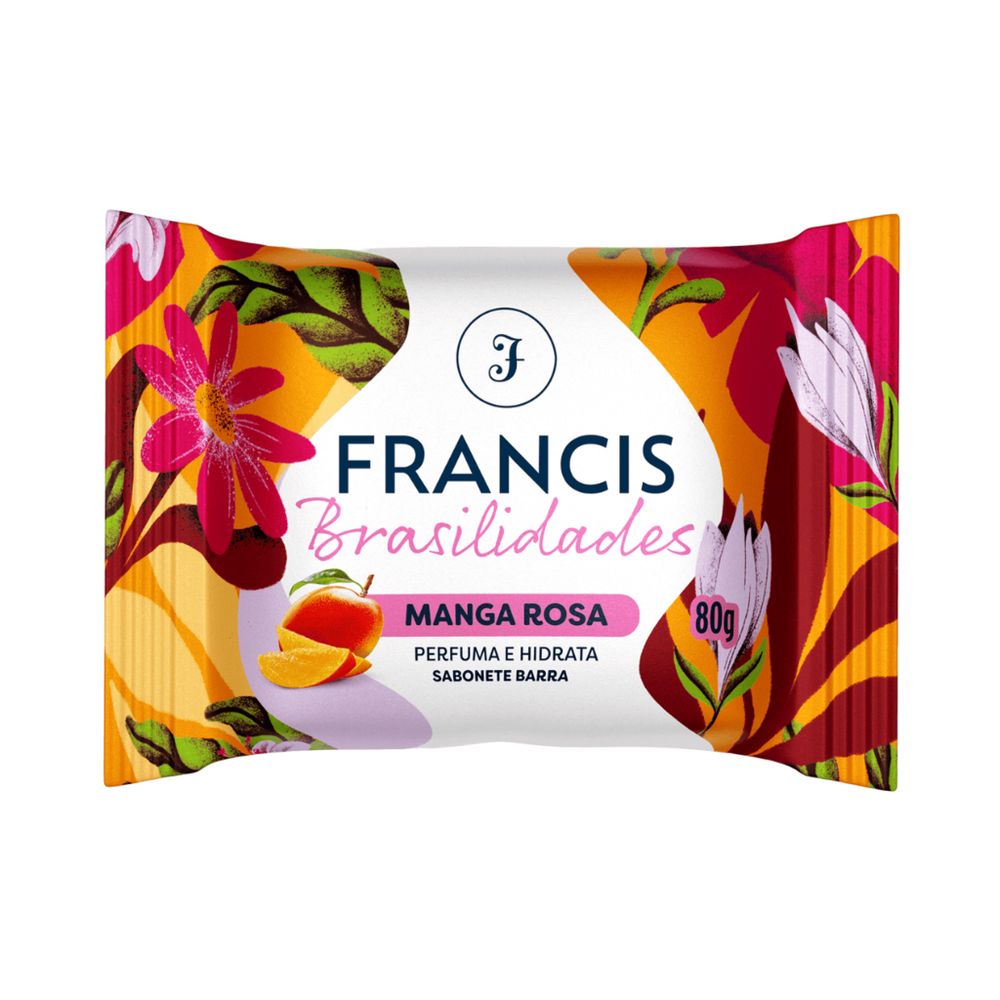 Sabonete Em Barra Manga Rosa Brasilidades Francis 80g