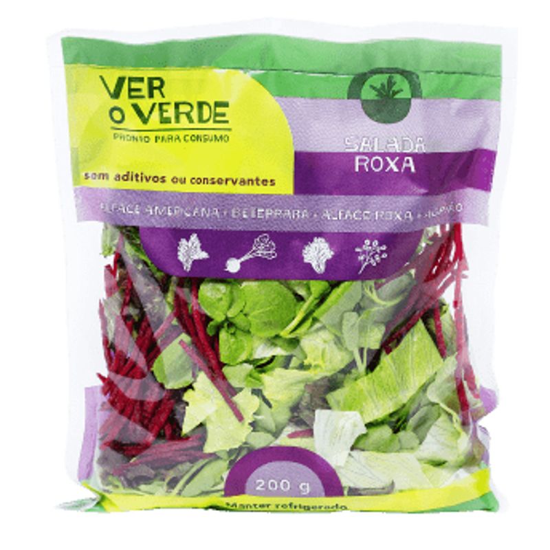 Salada Roxa Ver o Verde 200g | Compre online e receba em casa!
