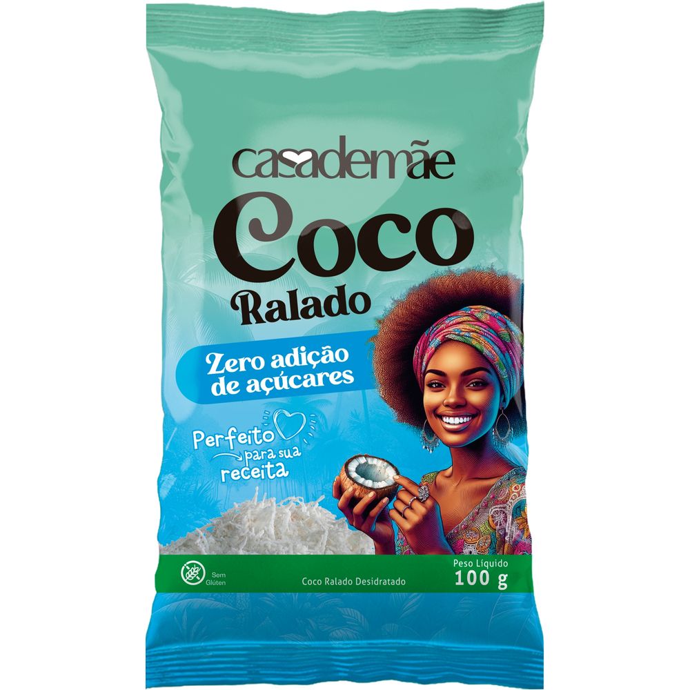 Coco Ralado Zero Casa de Mãe 100g | Compre online e receba em casa!