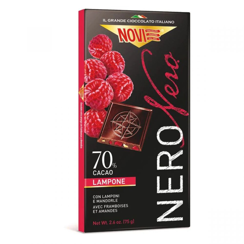 Chocolate Italiano Raspberries e Almonds Novi 100g | Boa Supermercados