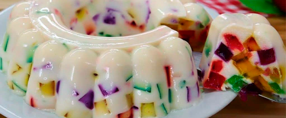 Gelatina Colorida Cremosa